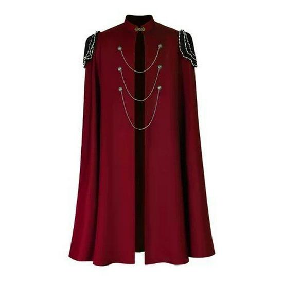 Mantello Medievale da Mago con Cappuccio: Robe Cosplay a Maniche Lunghe 5 Colori