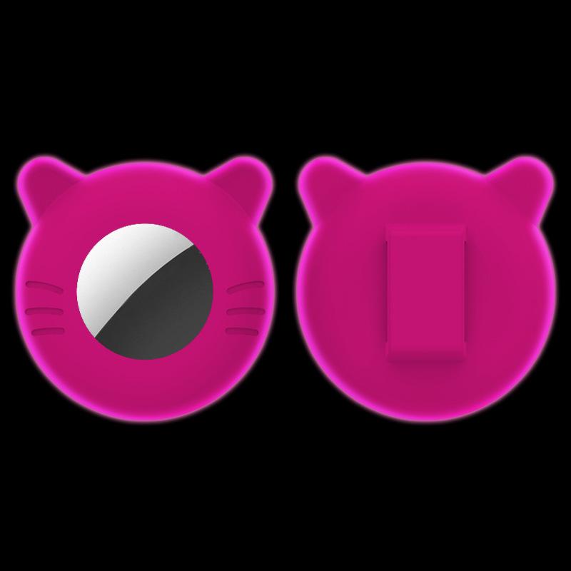 For Airtag Cat Collar Holder Small Air Tag Cat Collar Holder Silicone Case Cover for Cat Dog Pet Collar Harness Loop Supplies