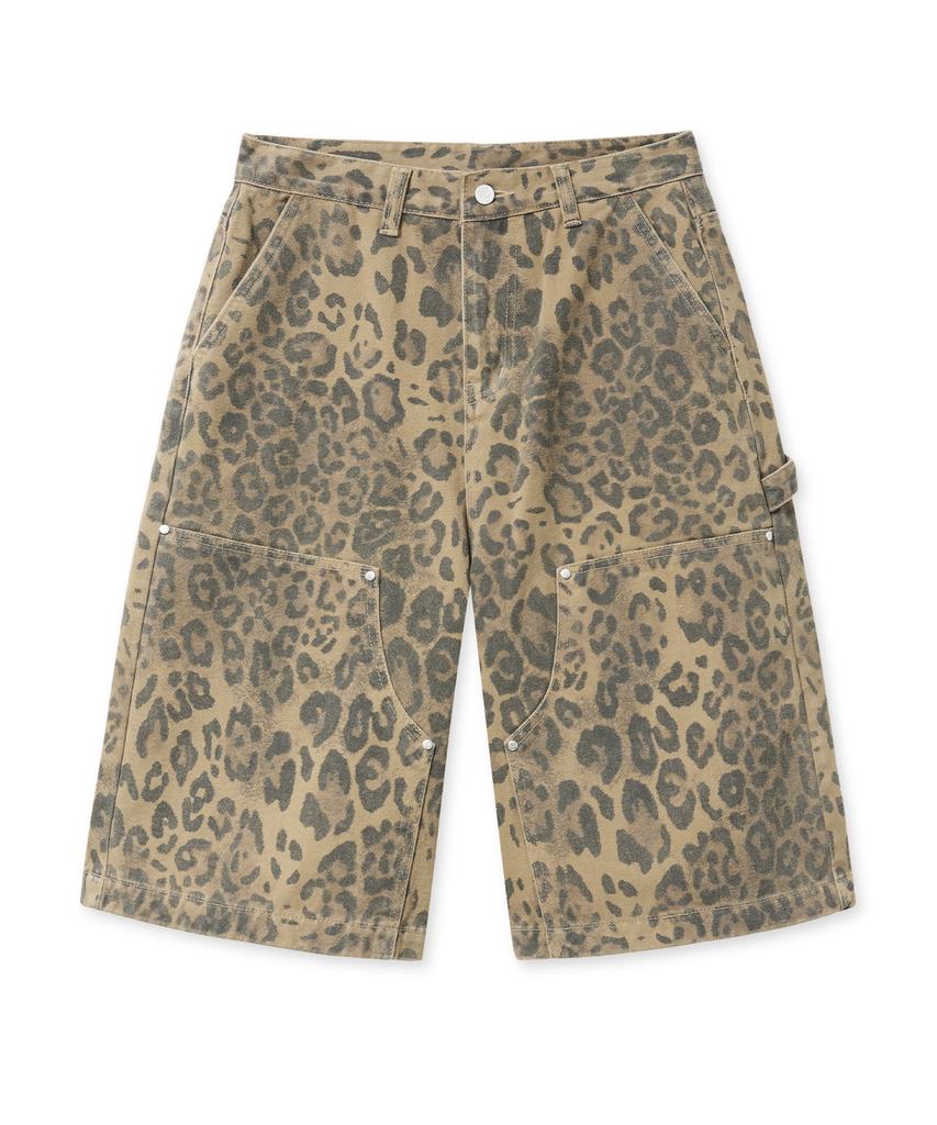 MIDNIGHT MOVE 7 Leopard Pants (Brown)