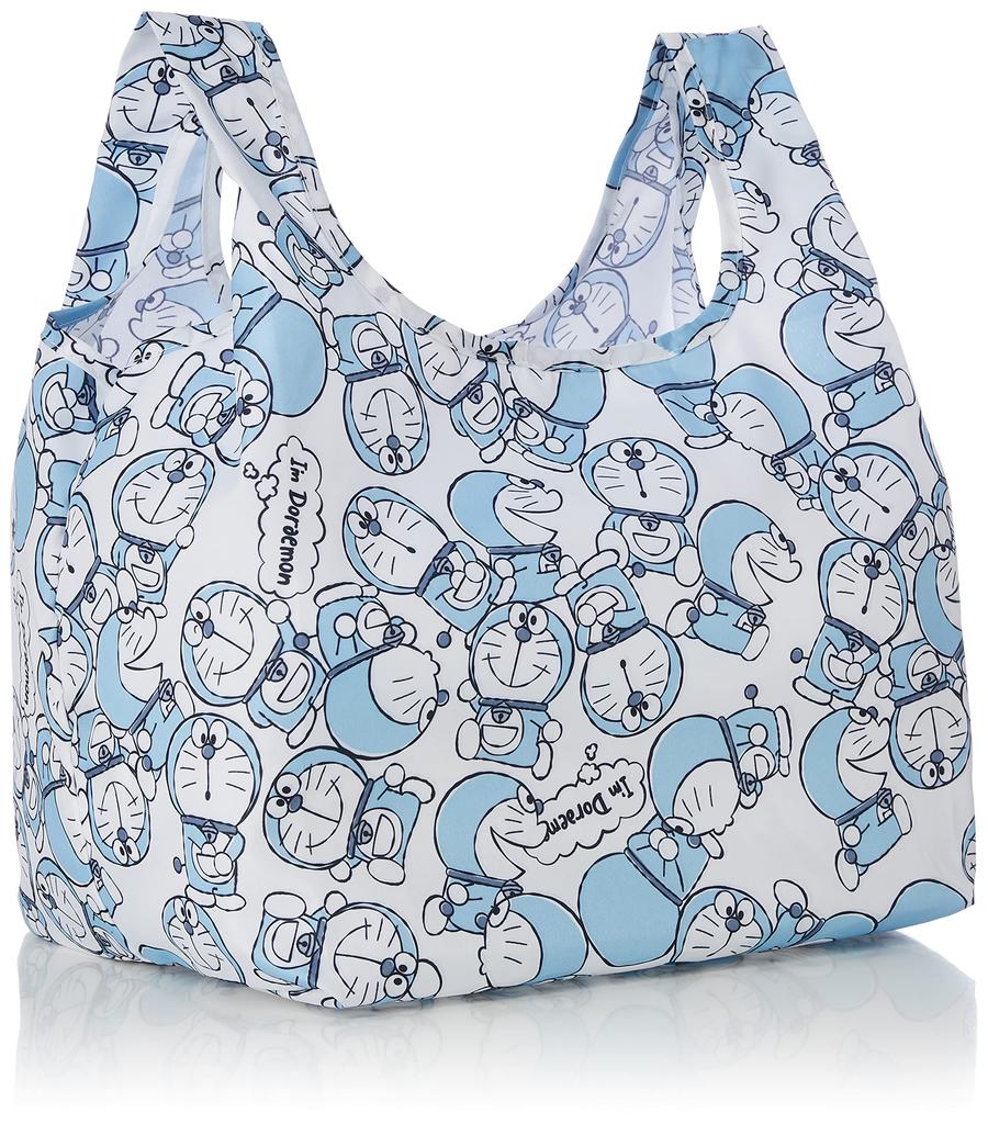 Marushin Mini Eco Colors H33 x W25 x D20cm 8 x Made with Recycled Product 2905003500 Bag, Doraemon, Blue, (Folded 10cm), Polyester, Number