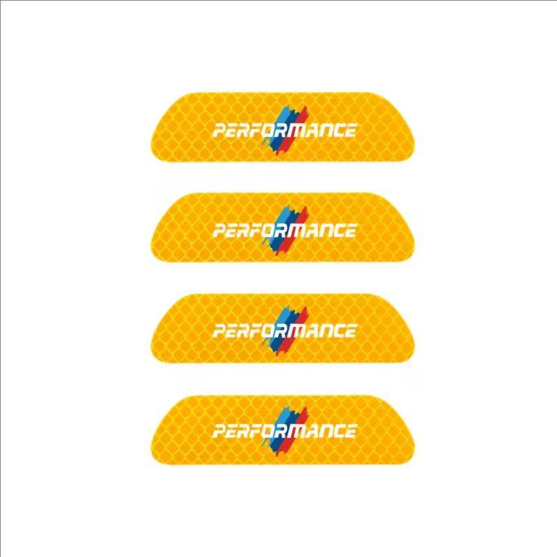 4Pcs Car Door Sticker Safety Warning Reflective Mark For BMW G80 G06 G07 G42 G14 G15 G16 F82 X1 X3 X5 X7 M1 M2 M3 M4 M5 M6 M7 YL6