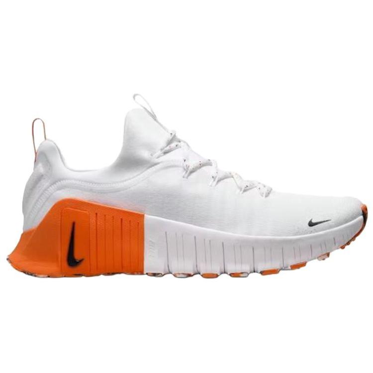 Nike Kostenlose Metcon 6 Weiß Sicherheitsorange Herren Sneaker Schwarz FJ7127-106