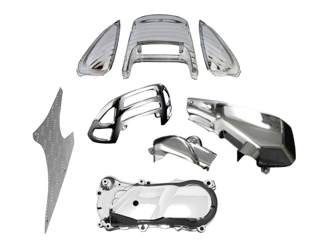 Bike Parts Center Live Custom Parts Set Clear Tail 302580 Dio/ZX AF34/35 5-Piece