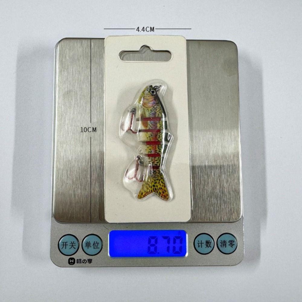 Deep Diving Bionic Bait Bass Crankbaits Plastic Hard Crank Mini 6 Segment Fishing Lures