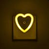 Light Sensor LED Heart Shaped US Plug-in Night Lamp for