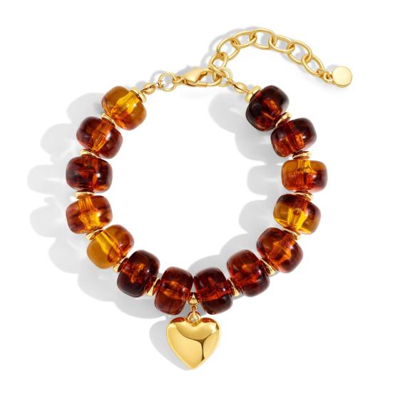 Boho Beaded Bracelets Colorful Acrylic Beads Bracelets Adjustable Length Lightweight Bracelets Lightweight Jewelry for Women Girls Daily Wear