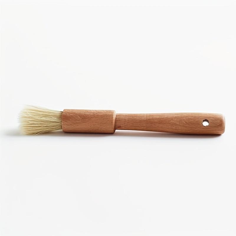 1PC Wooden Brush, Pastry Brush Cooking Baking Wooden Handle Brush Household Kitchen Brush BBQ BBQ Oil Brush Tools