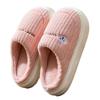 Winter cotton slippers thick-bottomed indoor home warm and comfortable piled home non-slip couple fluffy slippers