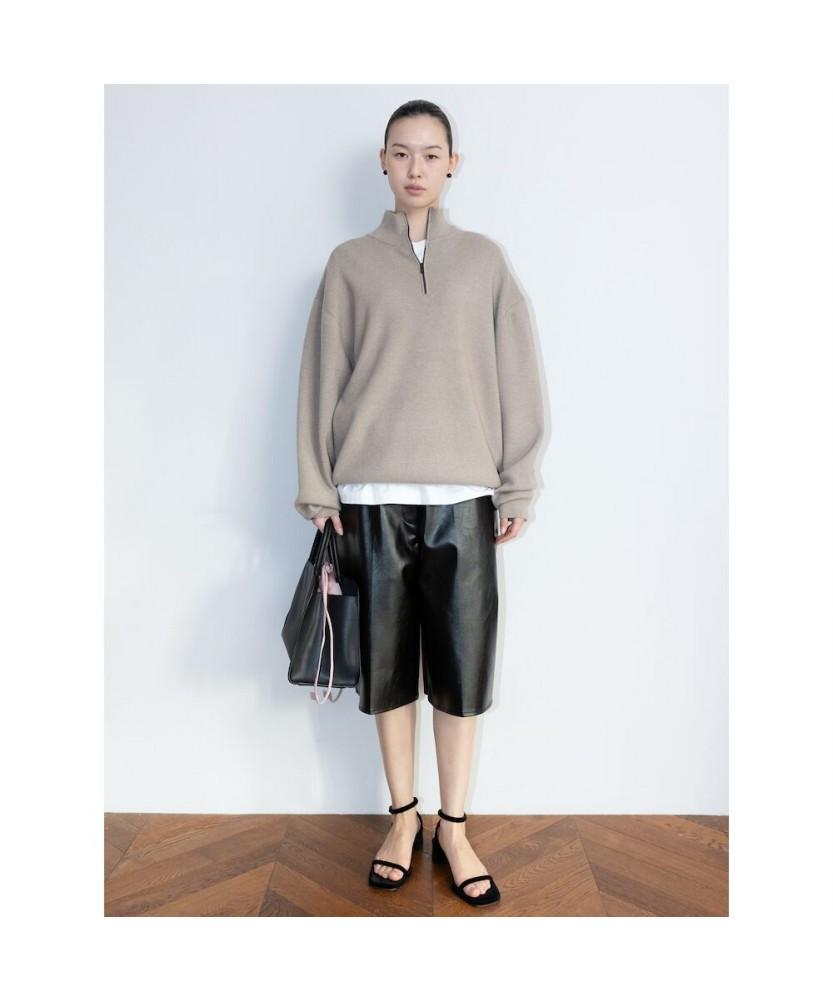 Diaepeocheo 90S Quarter Zipup Knit Top Brown (Ta6251A06D)