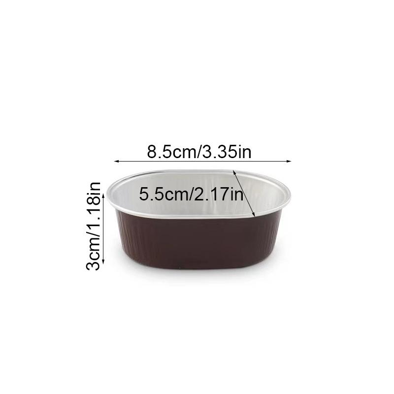 10 Stück 68 ml Aluminiumfolie Muffin Cupcake Papierbecher Goldene Cupcake-Liner Backbecher Tablett-Hüllen Hochzeitscaissettes Cupcake-Verpackung