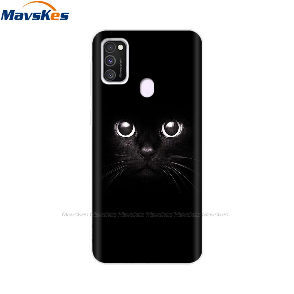 For Samsung Galaxy M21 Case Back Cover Soft Silicone TPU Phone Case For Samsung Galaxy M20 M21 M30 M30s M31 Case Cover Bumper