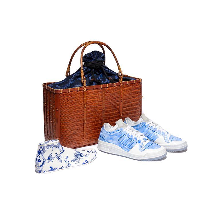 

Adidas Оригинальные кроссовки Originals Forum Low из кожи, повседневные, низкие, унисекс, белые, синие, GV9225(S-BOX) 44⅔