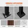 Adjustable Wrought Iron Transition Handrail Matte Black 4FT Fits 4 Steps