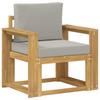 2 Piece Outdoor Sofa Set Polyester White and Light Grey