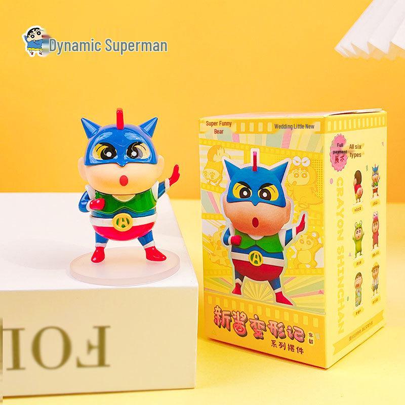 Genuine Crayon Shin-chan Kung Fu Keychain Backpack Pendant Anime Doll