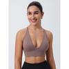Jm1107 Color Discount Fashion Triangle Cup Bra Adjustable Shoulder Strap Bare Back Sexy Yoga Intimates Bra