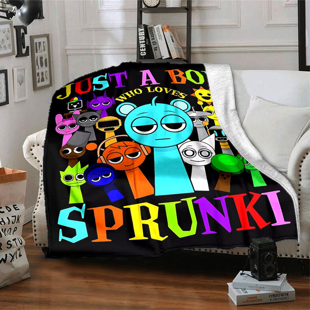 1pc SPRUNKI2 Blanket, Gift, for Men and Women, Soft Blanket, Good for Sofa Bed Couch Travel, Lightweight Flannel Blanket