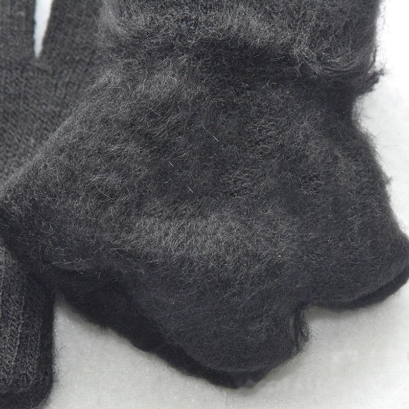 Outdoor Riding Warm Mittens Soft Elastic Knitted Full Finger Glove for Girls Boys Candy Color Cute Gloves