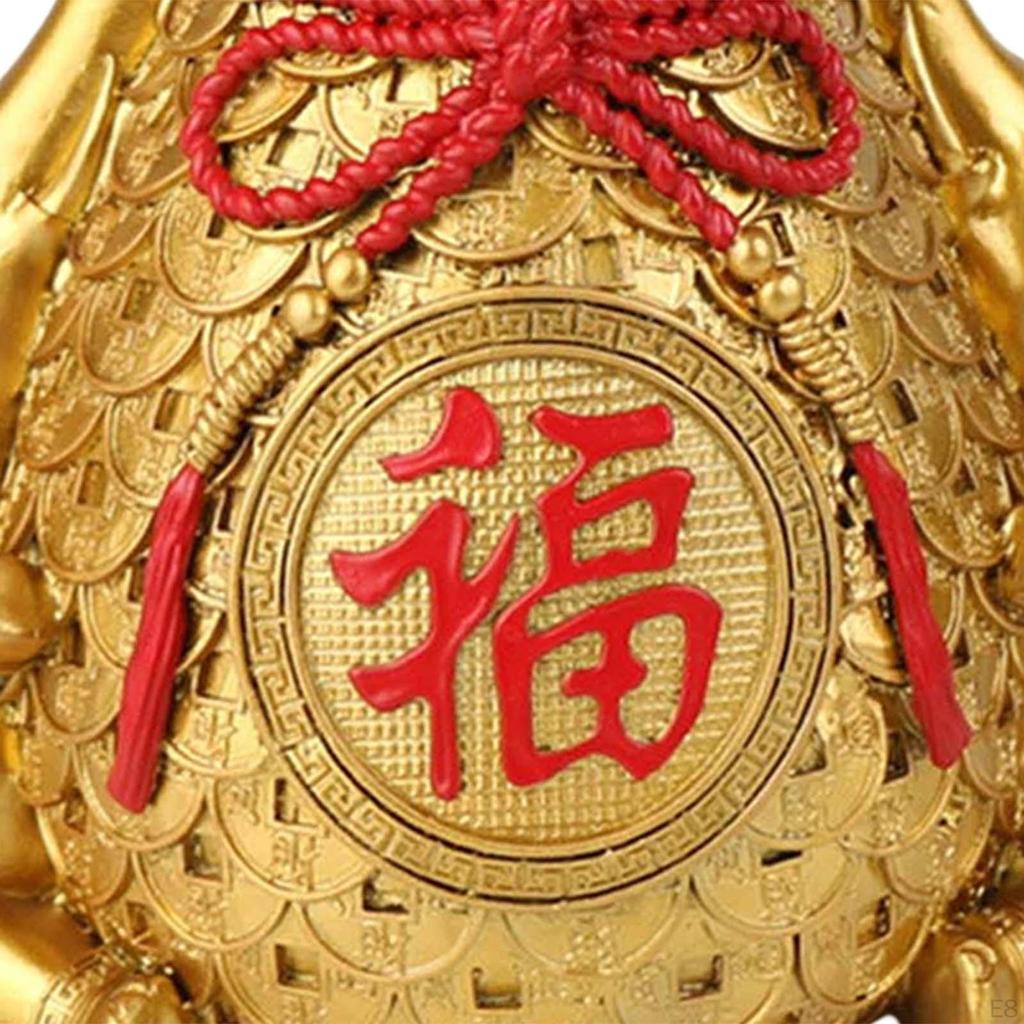 Chinese Resin Shaped Statue Table Ornaments Birthday Holidays Gift Size 15x10x13cm Creative