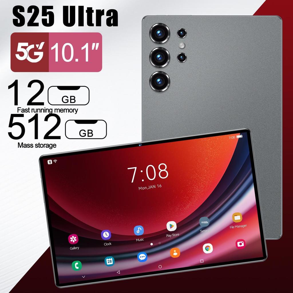 S25 Ultra 5G Tablet with SIM Slot, Google Play Store, Video Call & Photography Support