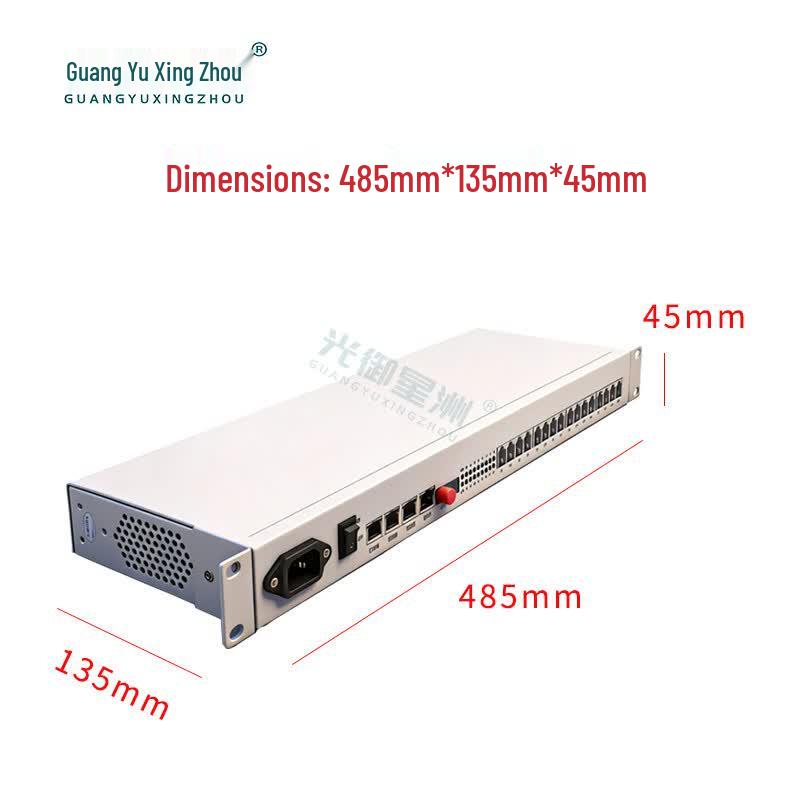 16-Channel Telephone 4-Port Ethernet PCM Fiber Multiplexer