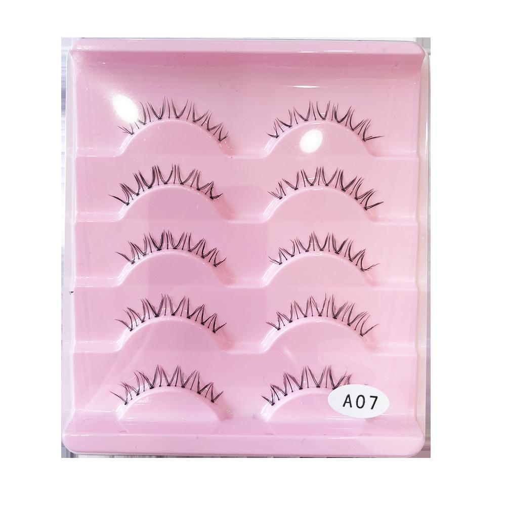 

Baolier V-Shaped Transparent Lower False Eyelashes - 5 Pairs Pack (Hot-Selling Style)