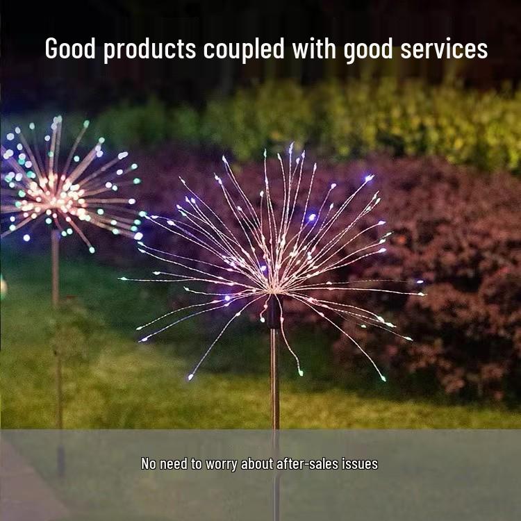 Outdoor Color-Changing LED Jellyfish Garden Lights with Solar Fiber Optics