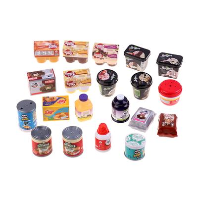 1 Adet 1:12 Oyuncak Bebek Evi Minyatür Şişe Kutu Süpermarket Oyuncakları Kendin Yap Aksesuarları