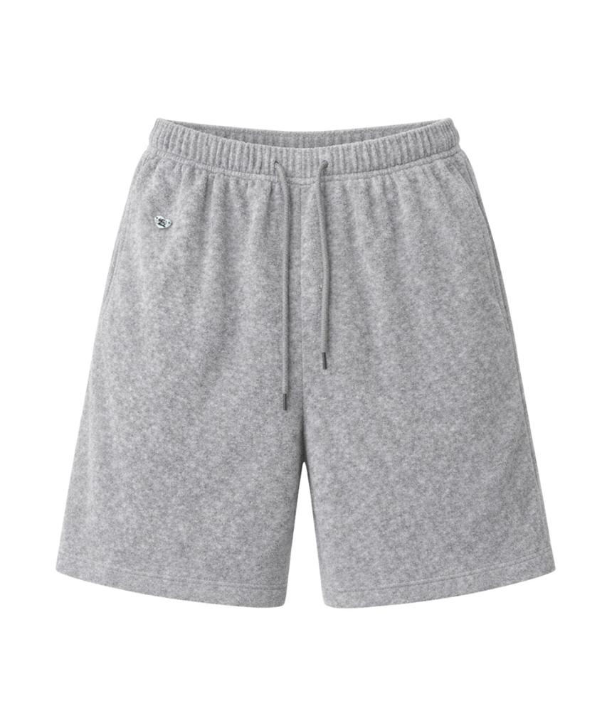 VIKINI VENDER Lua Terry Wide Bermuda Shorts - Grey