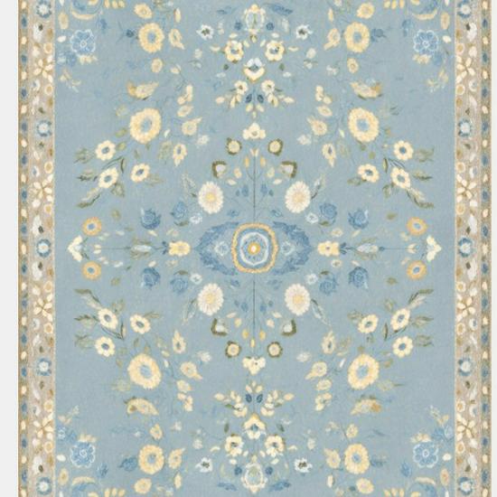 Retro European Non-Slip Floor Mat for Living Room, Bedroom & Doorway