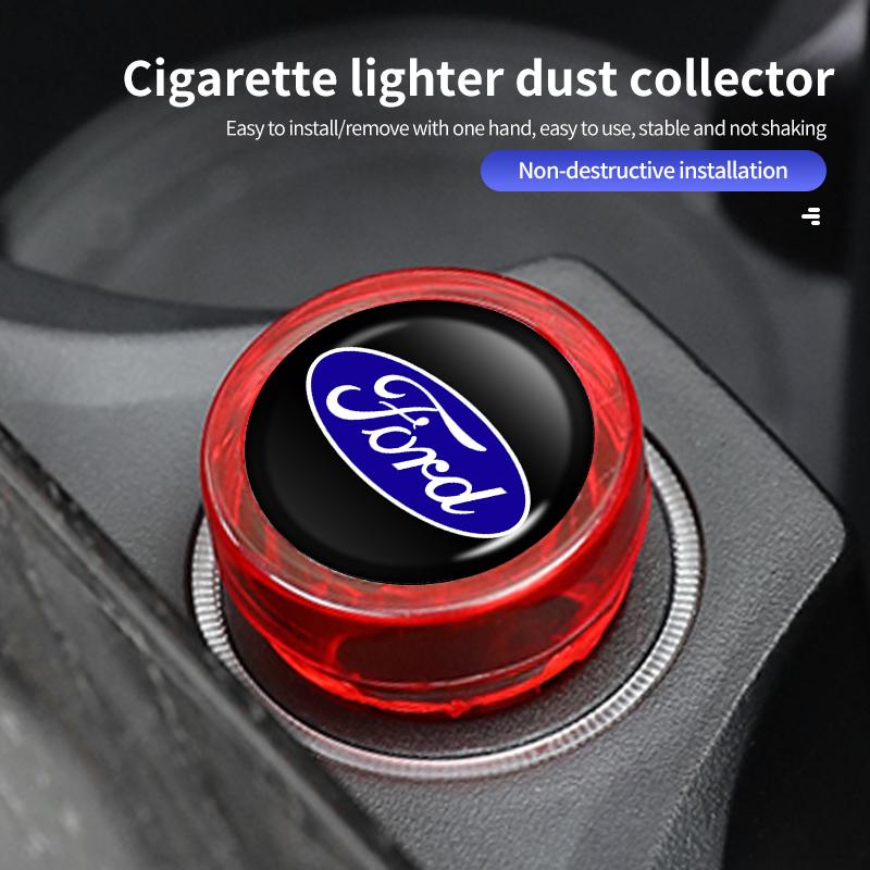 Car Sticker Car Cigarette Lighter Cover Dust Proof Decoration Cap For Ford Escort KA Flex Everest KA Expedition Falcon Fusion