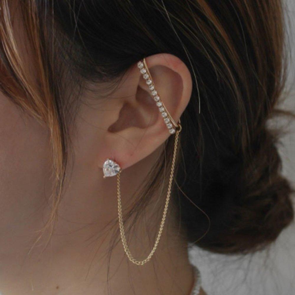 Earrings Fashion Earrings Ggd Crawler Hook Stick Heart Ver.2
