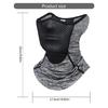Motorcycle Cycling Half Face Mask Cycling Balaclava Snood Bandanas Sunscreens Ice Silk Sports Neck Gaiter for Outdoors