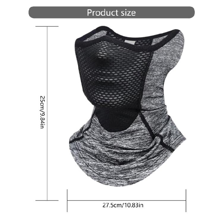 Motorcycle Cycling Half Face Mask Cycling Balaclava Snood Bandanas Sunscreens Ice Silk Sports Neck Gaiter for Outdoors