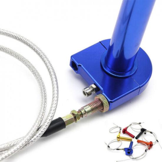 CNC Motorcycle 7/8  Handbar Gas Throttle Grip Set Turn Twister + Cable Universal