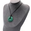Crystal Agate Pendant Clavicle Chain Adjustable Cold Wind Safety Buckle Necklace
