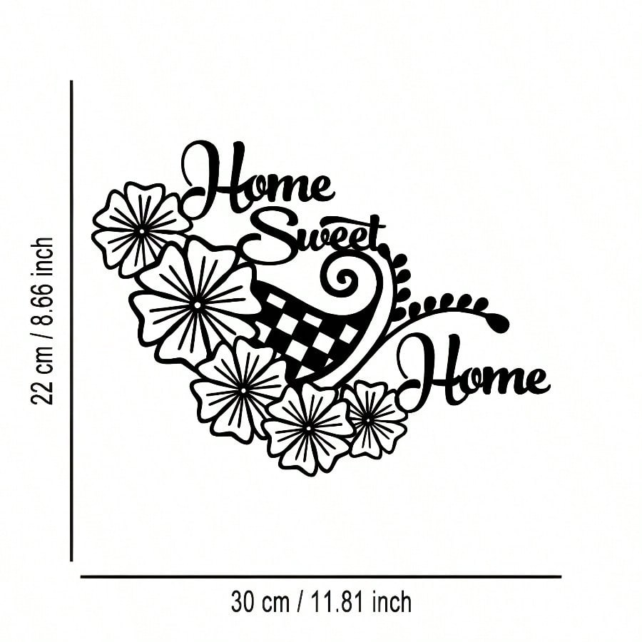 

Metal Wall Art Home Sweet Home Sign Plaque Decor Gift різнокольоровий