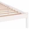 Solid Wood Bed Pine 200 x 200 cm White