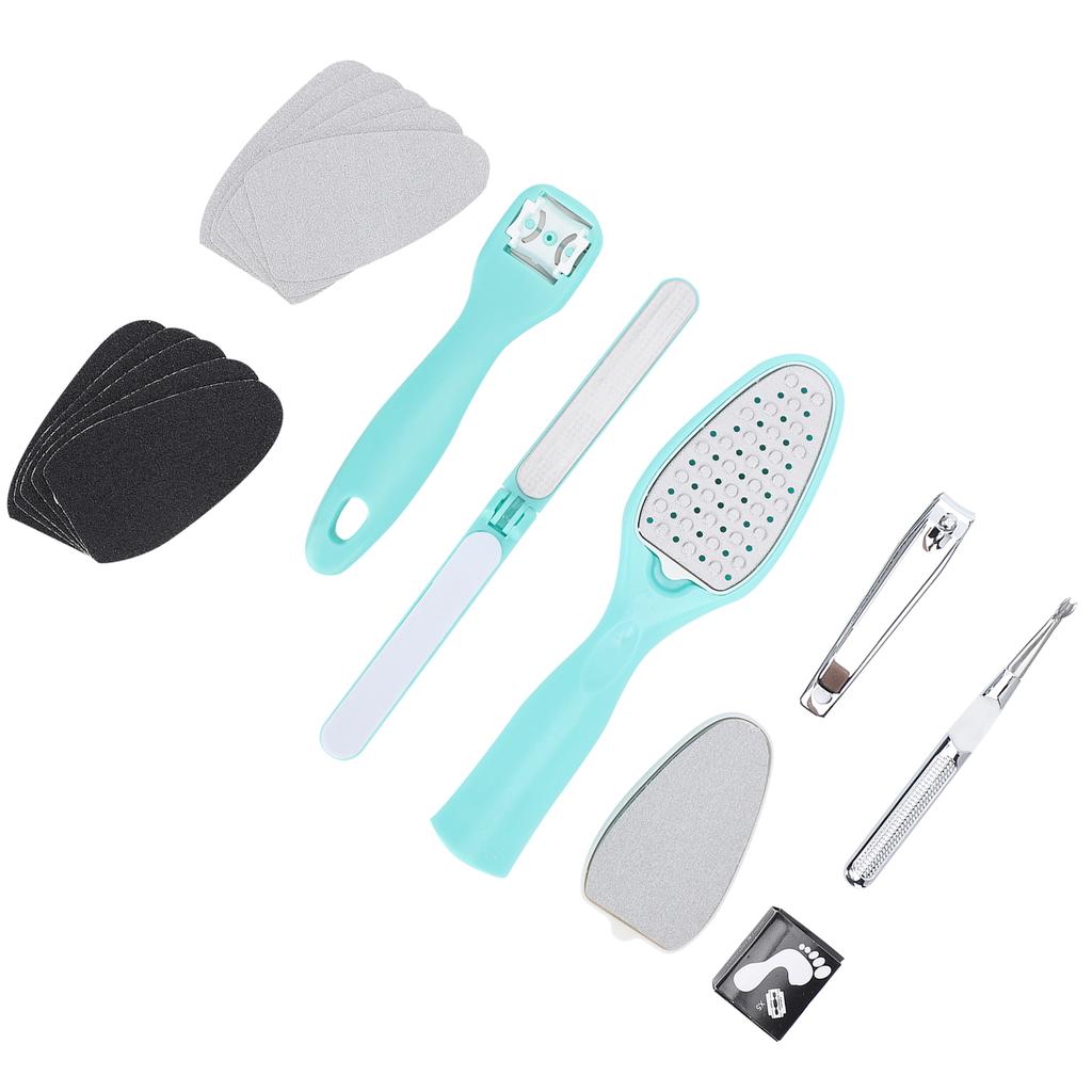 Foot File Set Callus Shaver Sandpaper Nail File Dead Skin Removal Pedicure Tool Set