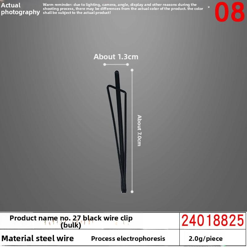 Thickened Square BB Clips Water Drop Clips Metal HeadwearHair Accessories BangsBlack Hair Clips