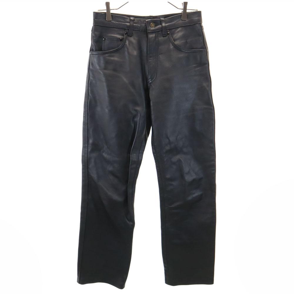 FMC straight Leather pants W30 black Men's Used