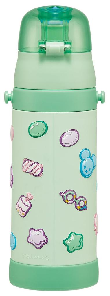 Skater Stainless Steel Water Direct Sanrio Pochacco and Marshmallow Gummy 3D Lightweight and Sports Children's Bottle, Drinking, 480ml, Design, Print,