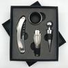 Professional Wine Opener Gift Set Stainless Steel Bottle Opener and Vacuum Stopper Wine Pourer Kitchen Accessories Bar Tool