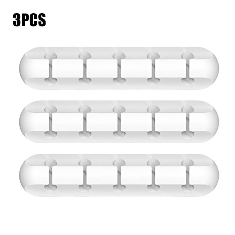 Cable Organizer Silicone Cable Clip Mobile Phone Data Cable Management Cable Winder Desktop Organizer Suitable for Home Office