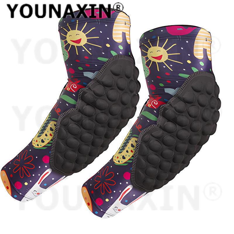 1 Pair Unisex Boy Running Basketball Arm Guard Sleeve Brace Child Football Baseball Girl's Cycling Sports Support Elbow Pad