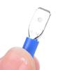 100X Conectores de Terminal de Fio Elétrico Isolados tipo Pala Macho e Fêmea para Crimpar Azul