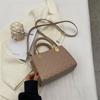 Simple women's fashion bag  winter new popular fashion messenger small square bag casual shoulder handbag