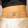 Fashionable Sexy Stars Moon Sun Waist Chains for Women Girls Bohemian Adjustable Belly Chains Vacation Style Jewelry Accessories