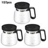 Coffee Pot Style Heatproof Glass Mug Outdoor Adventures 16 Oz Capacity Elegant Design Straw-Type Lid For Hot Beverages