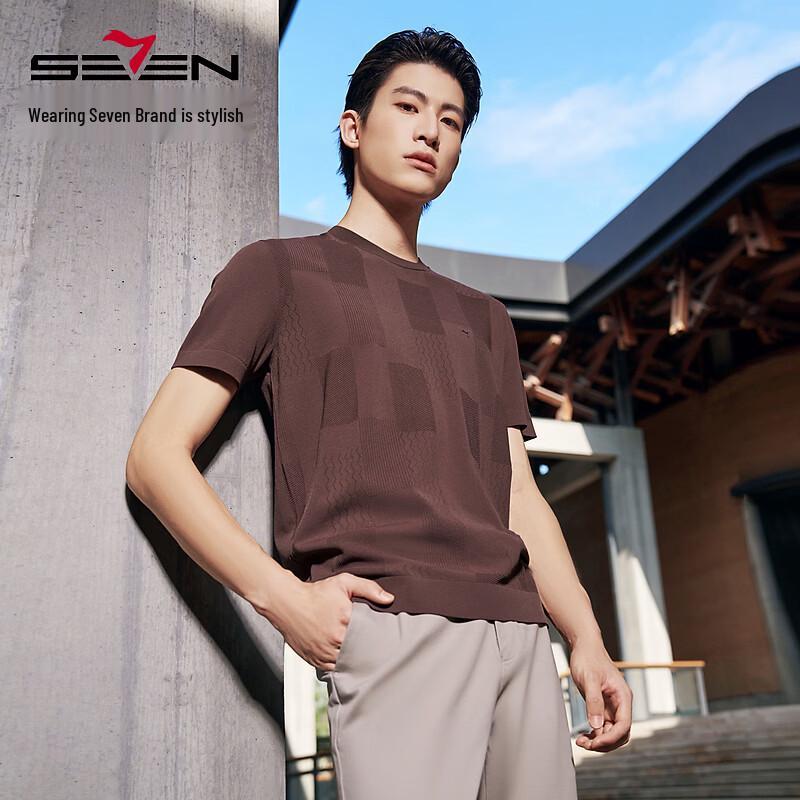 

SEVEN Elite Plaid Jacquard Short-Sleeve T-Shirt 2XL